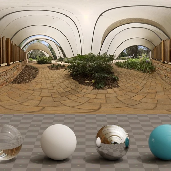 Floral Tent - HDRI map - from Poly Haven