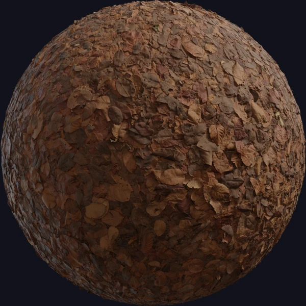 Dry Decay Leaves - Ground - PBR texture - from Poly Haven