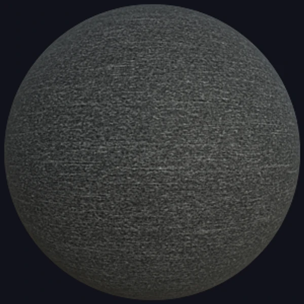 Black Fabric with Grey Horizontal Threads (Fabrics 0070) - PBR texture - from Texture Can