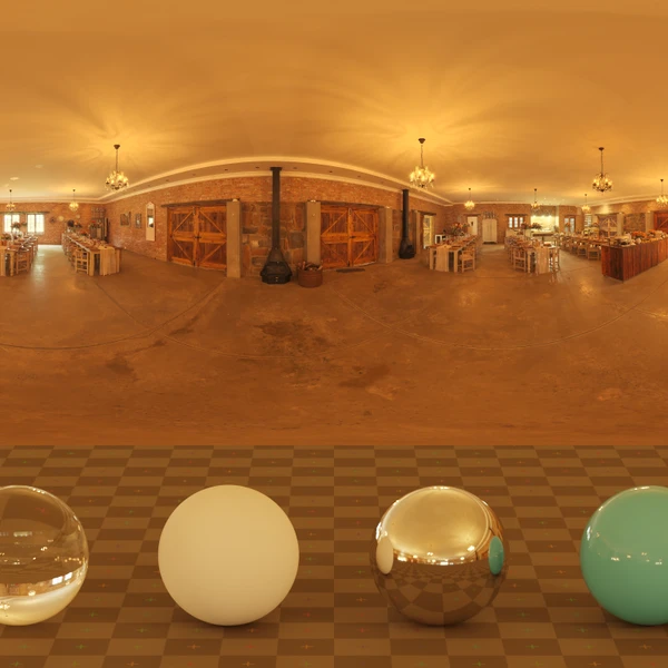 Warm Reception Dinner - HDRI map - from Poly Haven