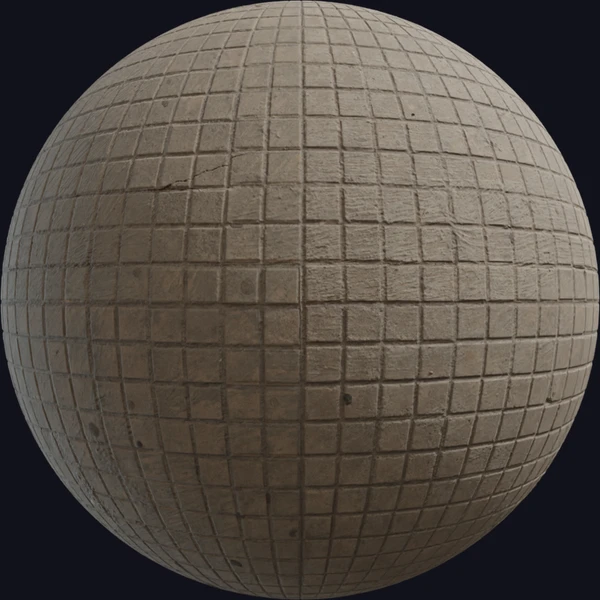 Floor Pavement - Brick - PBR texture - from Poly Haven