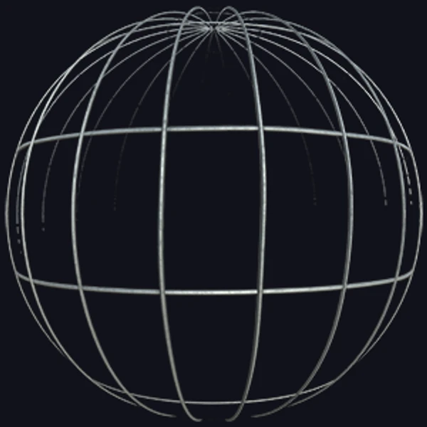 Oxidized Iron Wire Fence (Metal 0044)