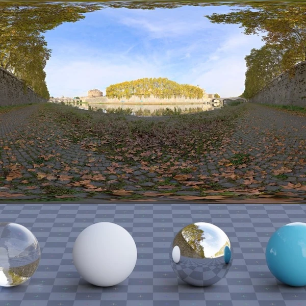 Tiber 2 - HDRI map - from Poly Haven