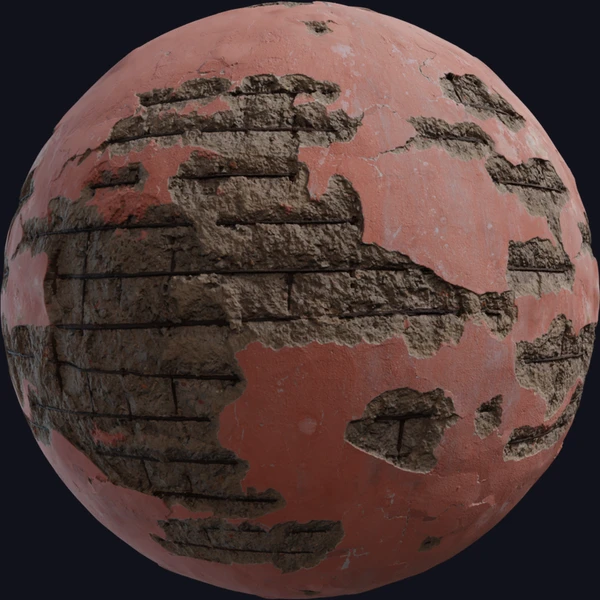 Rebar Reinforced Concrete - wall - PBR texture - from Poly Haven