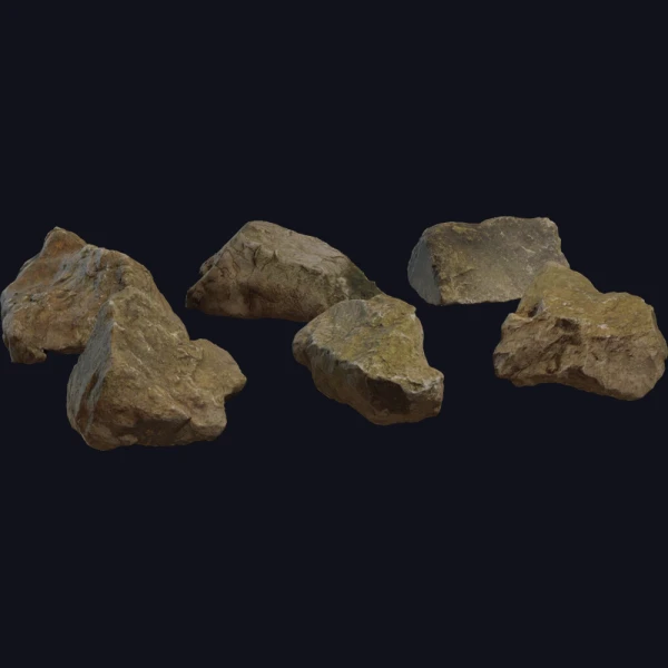 Rock Moss Set 01 - 3D Models - 3D model - from Poly Haven