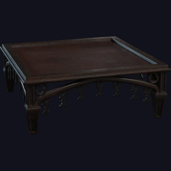 Gothic Coffee Table - 3D Models - 3D model - from Poly Haven