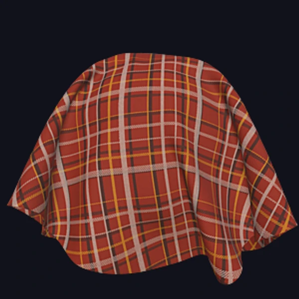 Tartan Pattern Cloth (Fabrics 0087) - PBR texture - from Texture Can