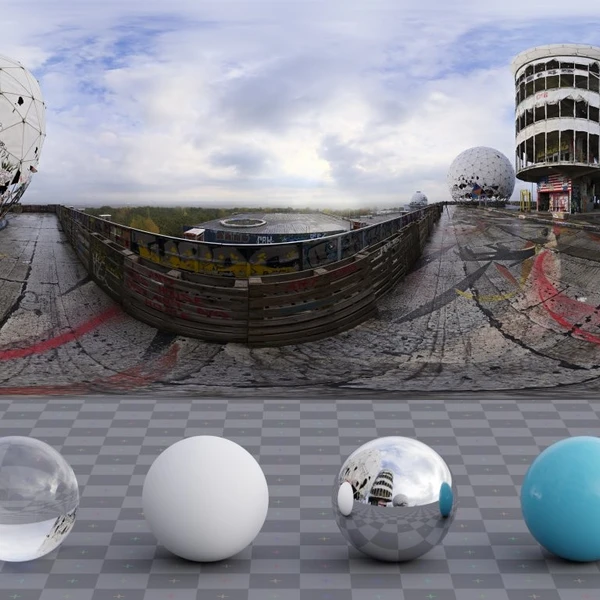 Teufelsberg Roof - HDRI map - from Poly Haven