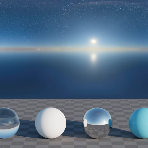 Qwantani Moonrise Puresky - HDRI map - from Poly Haven