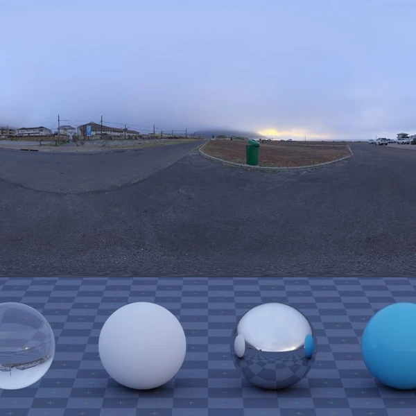 Beach Parking - HDRI map - from Poly Haven