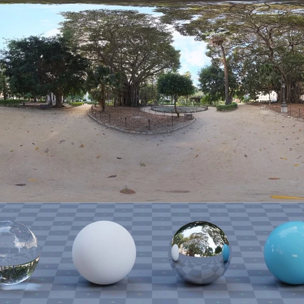 Palermo Park - HDRI map - from Poly Haven