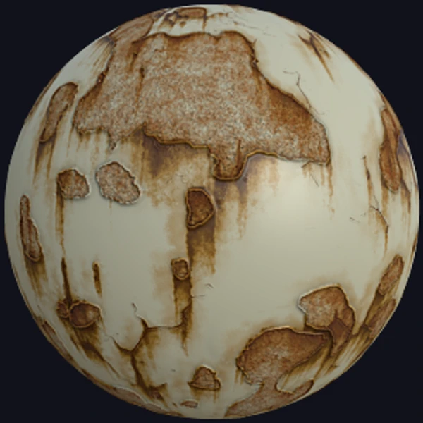 Chipped Paint with Dripping Rust (Metal 0053)