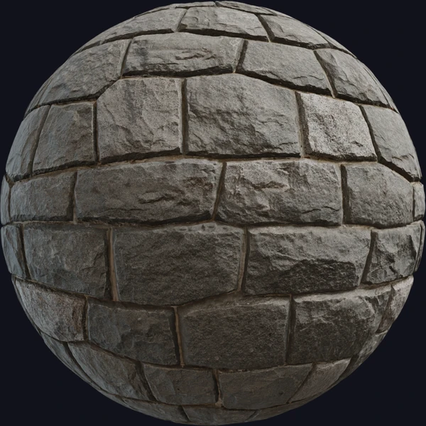 Japanese Stone Wall - Rock - PBR texture - from Poly Haven