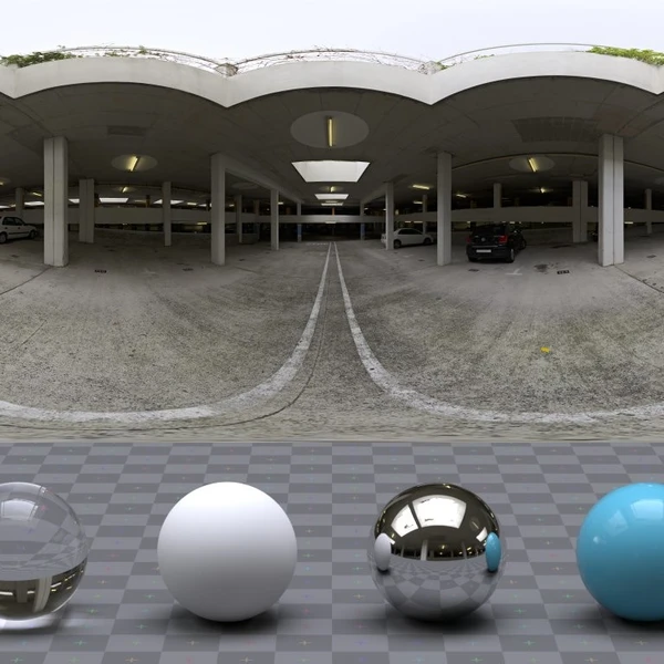 Skylit Garage - HDRI map - from Poly Haven