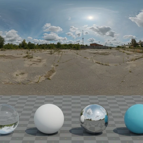 Abandoned Parking - HDRI map - from Poly Haven