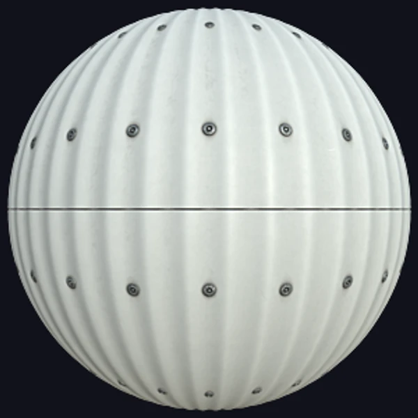 Painted Corrugated Metal Plate with Bolt Nuts (Metal 0061) - PBR texture - from Texture Can