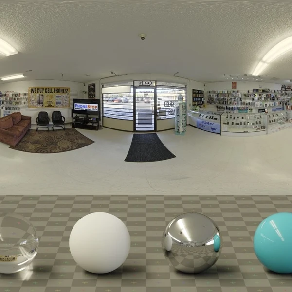 Phone Shop - HDRI map - from Poly Haven
