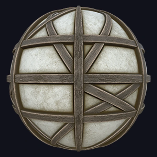 Medieval Timbered Wall (Wood 0036)