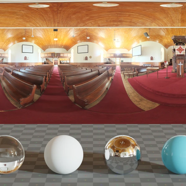 Afrikaans Church Interior - HDRI map - from Poly Haven