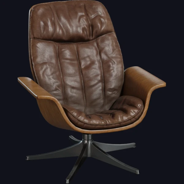 Mid Century Lounge Chair - 3D Models - 3D model - from Poly Haven