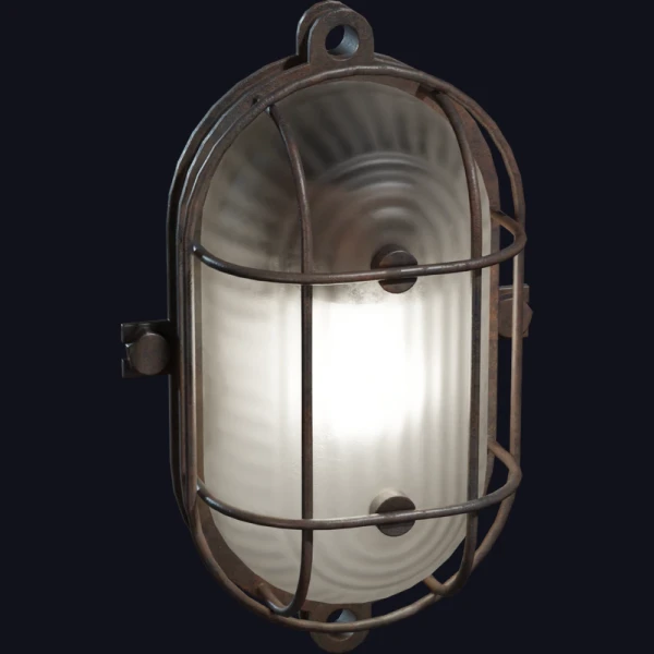 Industrial Wall Lamp - 3D Models - 3D model - from Poly Haven