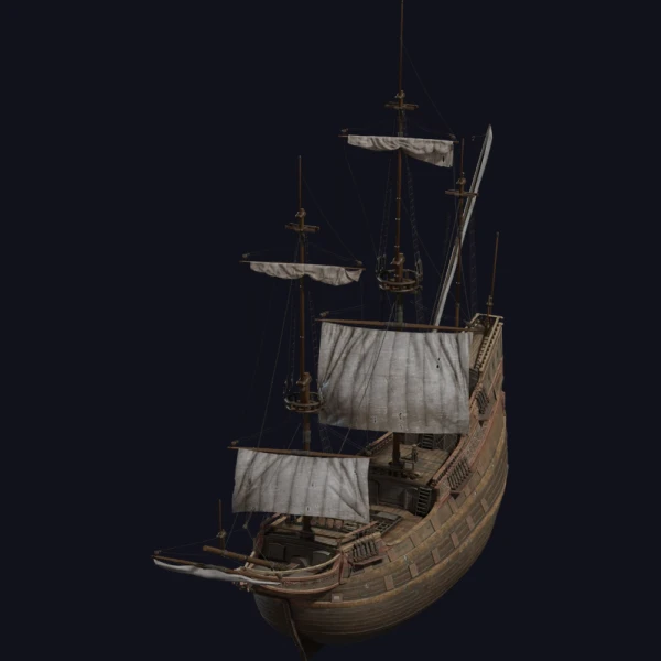Dutch Ship Large 02 - 3D Models - 3D model - from Poly Haven