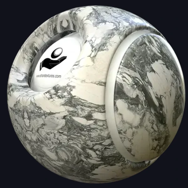 White Marble 3 - Floor - PBR texture - from Share Textures