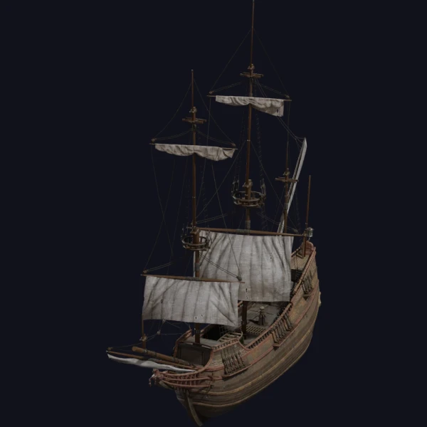 Dutch Ship Medium - 3D Models - 3D model - from Poly Haven