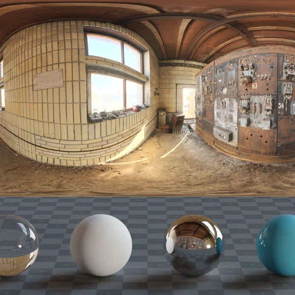 Distribution Board - HDRI map - from Poly Haven