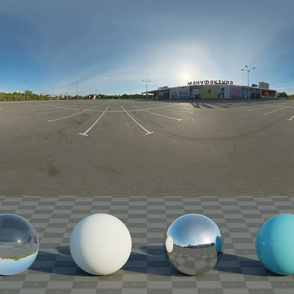 Mall Parking Lot - HDRI map - from Poly Haven