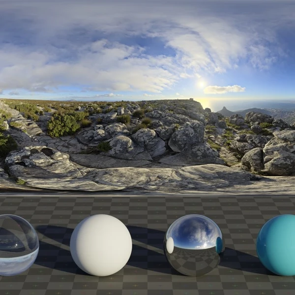 Table Mountain 1 - HDRI map - from Poly Haven