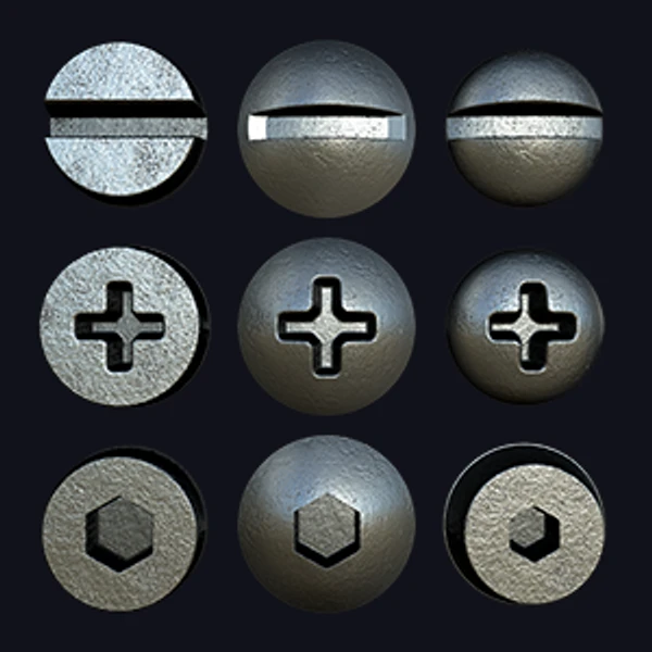 Screw Texture (Metal 0032)