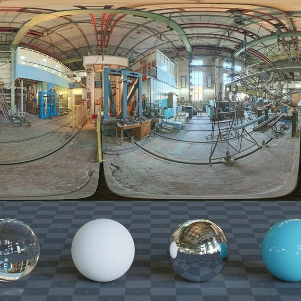Aircraft Workshop 01 - HDRI map - from Poly Haven