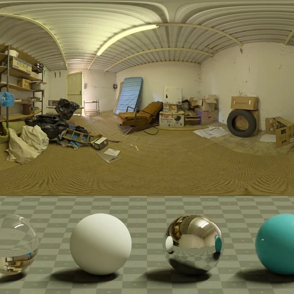 Storeroom - HDRI map - from Poly Haven