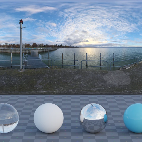 Lake Pier - HDRI map - from Poly Haven