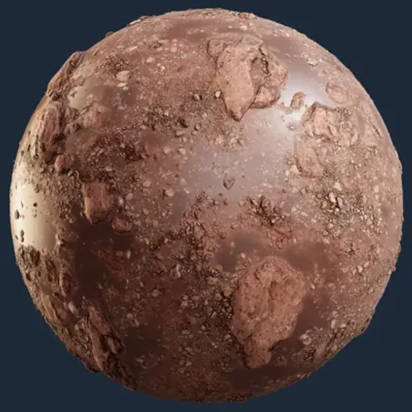 Wet Rocky Mud Terrain – Free Ground PBR Texture