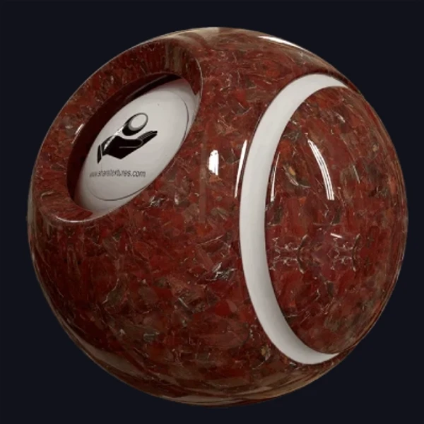 Red Jasper Marble - Floor - PBR texture - from Share Textures