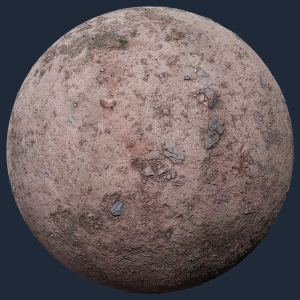 Dirt Ground With Pebbles