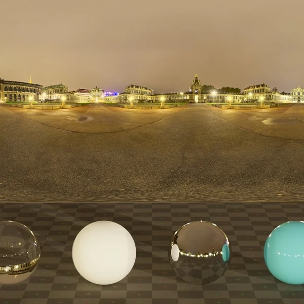 Zwinger Night - HDRI map - from Poly Haven