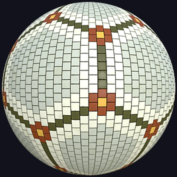 Vintage Tile Texture with Hexagonal Pattern for Restaurants (Tiles 0085)
