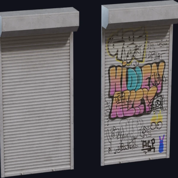 Rollershutter Door - 3D Models - 3D model - from Poly Haven