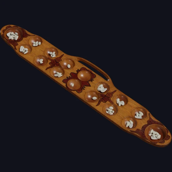 Sungka Board 02 - 3D Models - 3D model - from Poly Haven