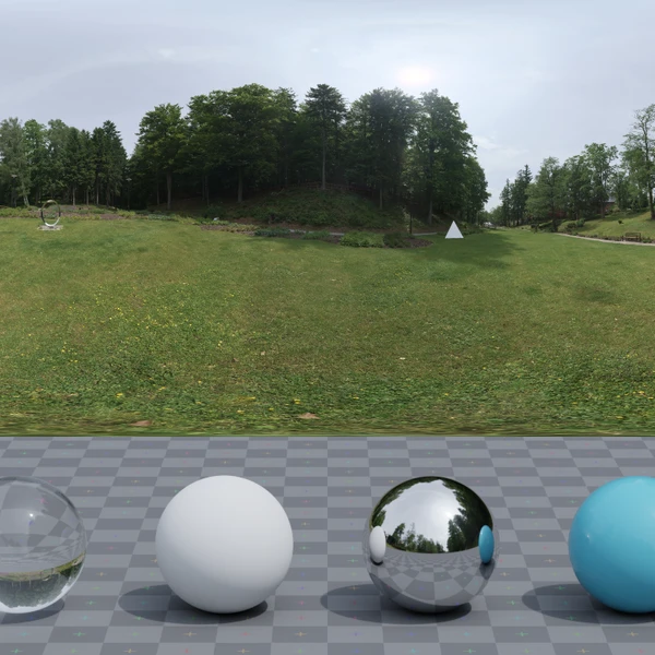 Charolettenbrunn Park - HDRI map - from Poly Haven