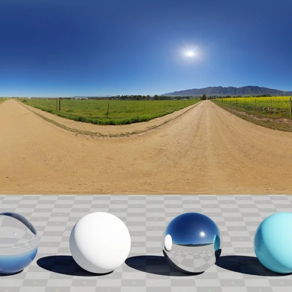 Flower Road - HDRI map - from Poly Haven