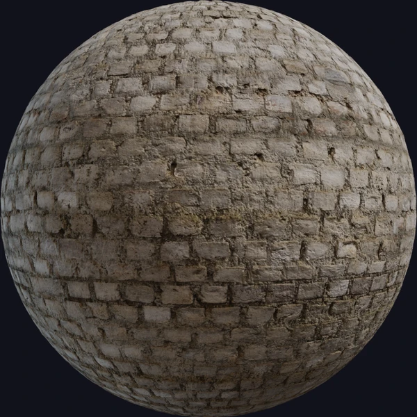 Worn Brick Wall - PBR texture - from Poly Haven