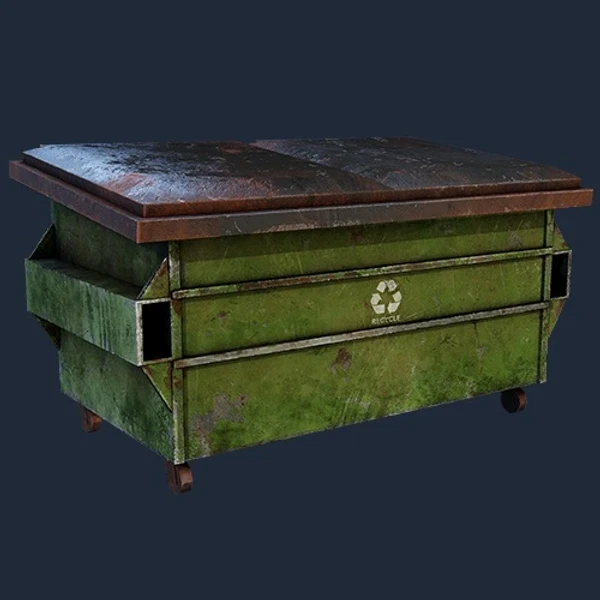 Rusty Industrial Dumpster - 3D Models - 3D model - from Poly Scan