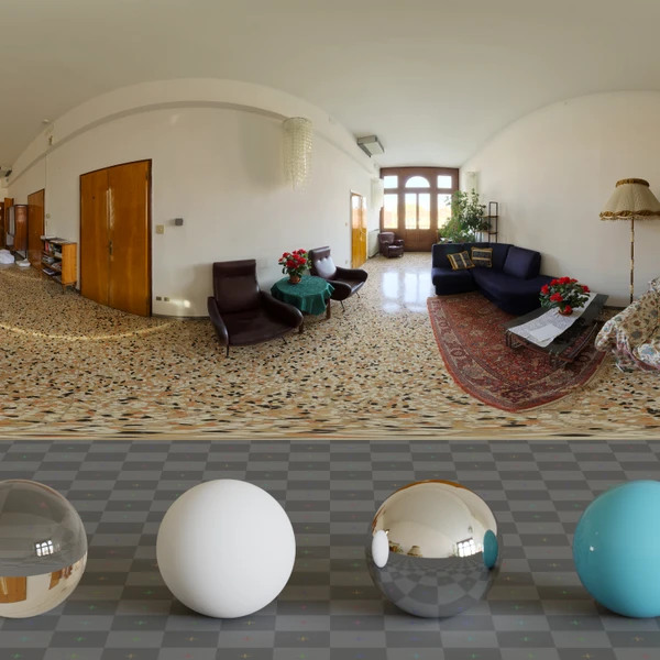Reading Room - HDRI map - from Poly Haven