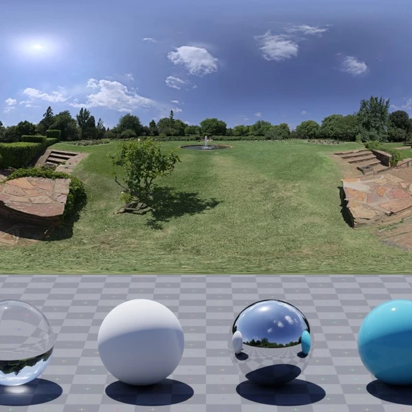 Symmetrical Garden - HDRI map - from Poly Haven
