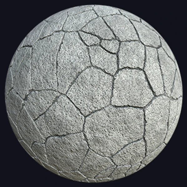 Asphalt Ground Texture with Cracks (Ground 0003)