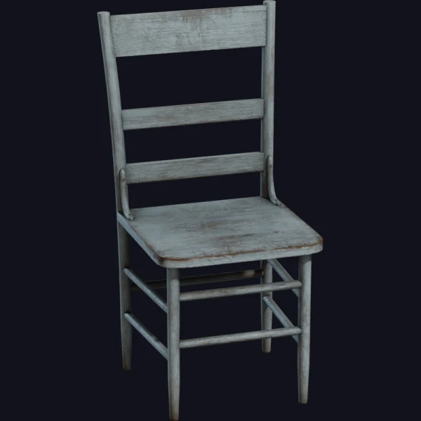 Painted Wooden Chair 02 - 3D Models - 3D model - from Poly Haven